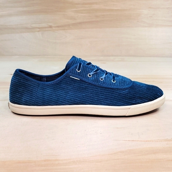 Toms Shoes - Toms Carmel Casual Women's Blue Corduroy Shoes
